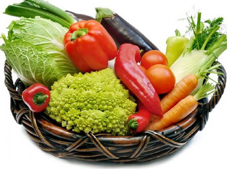 Vegetables -sanes in the basket